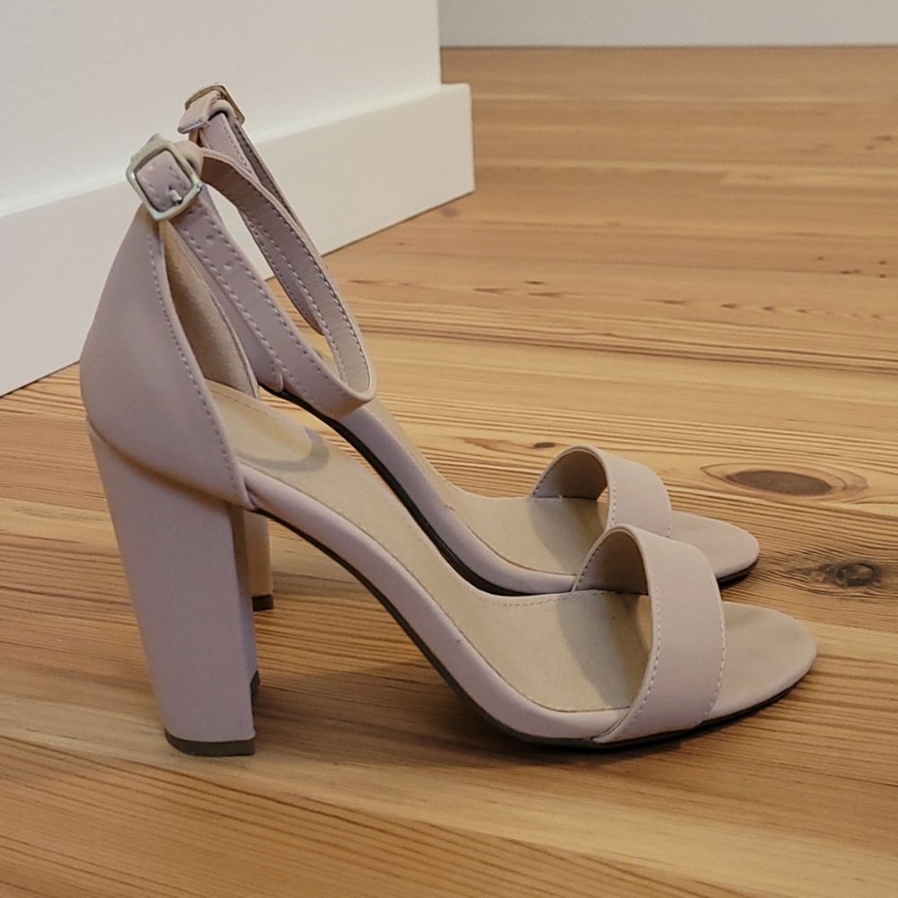 Tan Open-Toe heels